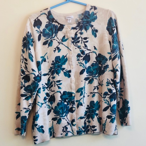 croft & barrow Sweaters - Floral Cardigan